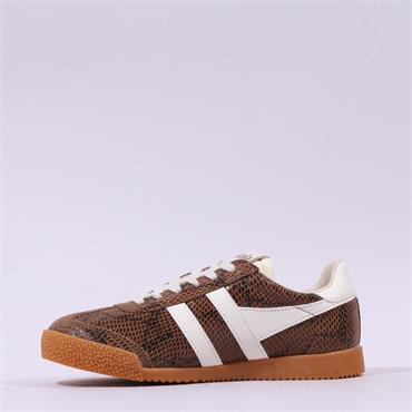 Gola Elan Serpent Retro Gumsole Trainer - Otter Off White